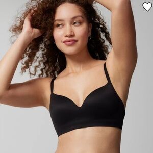 Soma Black Enbliss Wireless Seamless Bra, Size 34DDD Women’s
